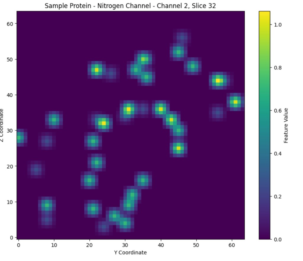 Figure 4 right: Sample protein nitrogen channel slice